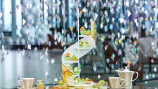 Conrad Osaka Offers ¥8,500 Shine Muscat and Caramel Afternoon Tea with Seasonal Sweets