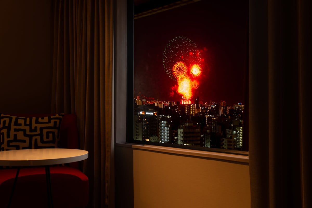 Fireworks Viewing from Guest Room Image