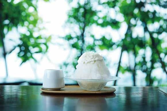Coconut and Hazelnuts ¥1,545 / ¥1,700 (includes tea hazelnut syrup, Wasanbon milk sauce, pineapple, yogurt, coconut ice cream, mascarpone cream)