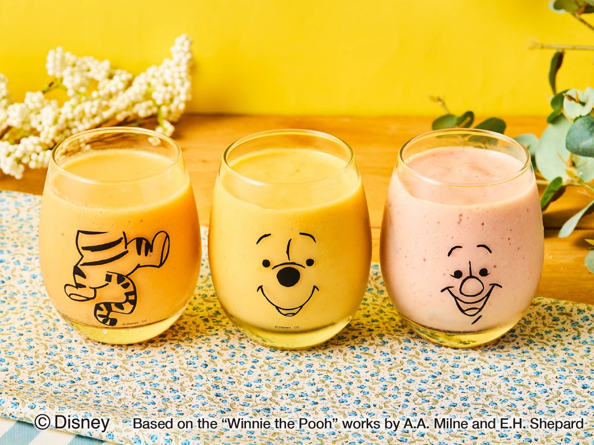 Winnie the Pooh 100th Anniversary Glasses - each ¥1,980 (tax included)