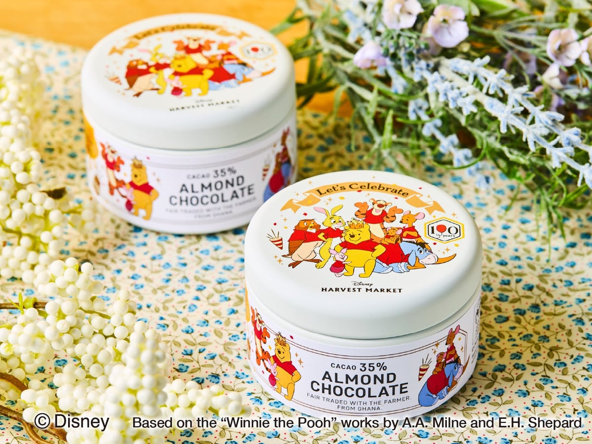 Limited Edition Winnie the Pooh 100th Anniversary Design Chocolate Can - each ¥950 (tax included)