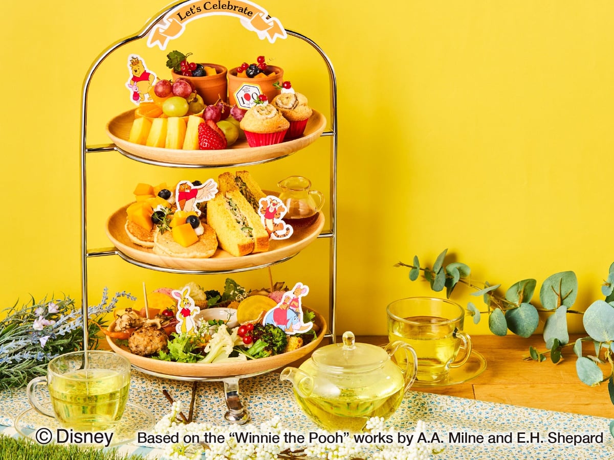 Forest friends' Afternoon Tea Set ~Winnie the Pooh~ (includes drink and original novelty)