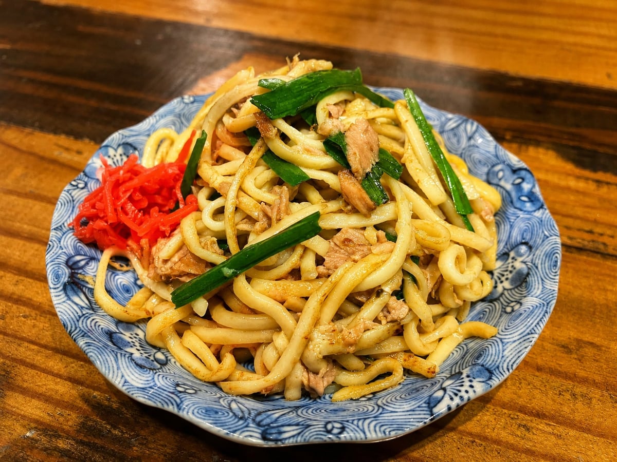 Okinawa Soba Champuru — ¥680 (tax included)