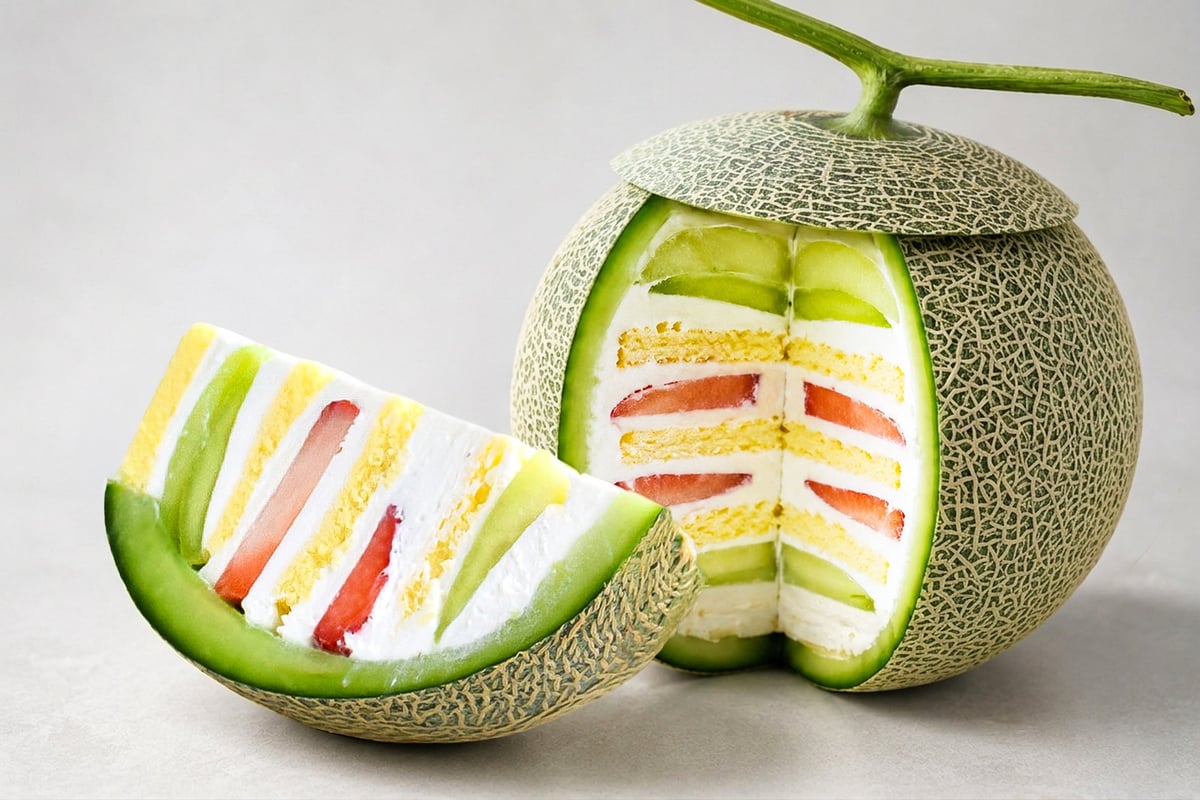 Giant 5L Takami Melon Shortcake in Chiba, Japan — From July 5, 2026