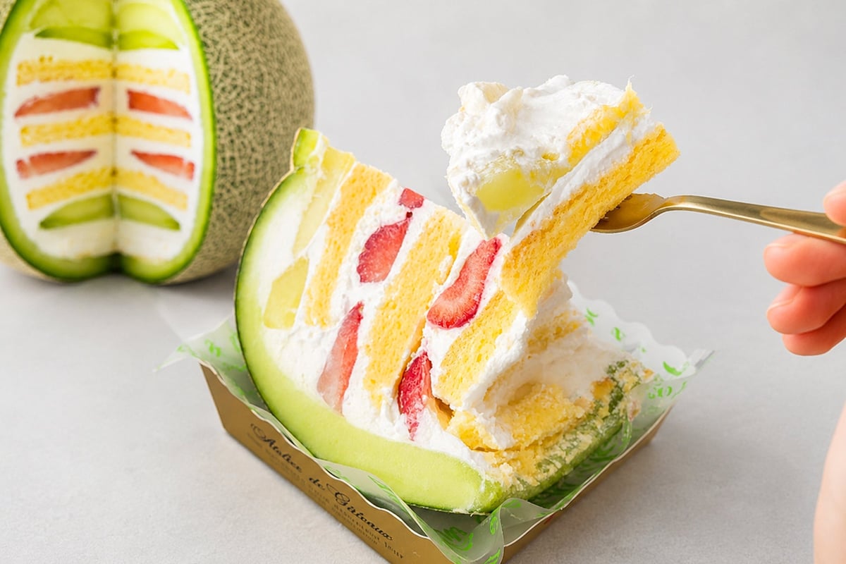 Giant 5L Takami Melon Shortcake in Chiba, Japan — From July 5, 2026