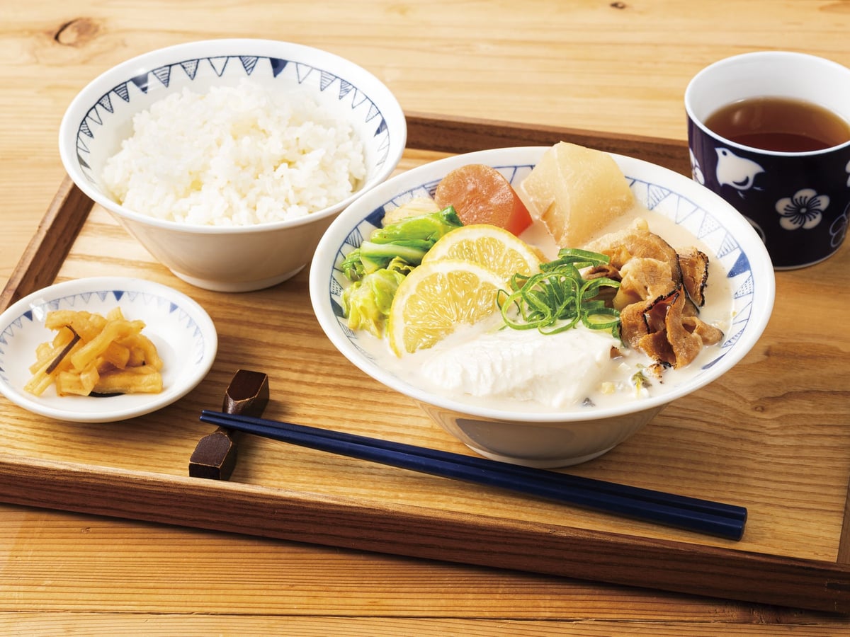 Gotchton's Summer Limited 'Mugi Miso and Sesame Sauce Chilled Soy Milk Pork Soup Set' in Tokyo from July 8