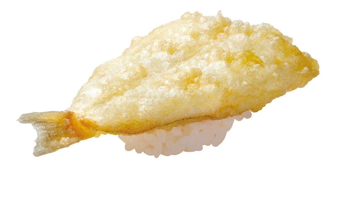 Kisu tempura nigiri 160 yen (tax included 176 yen)