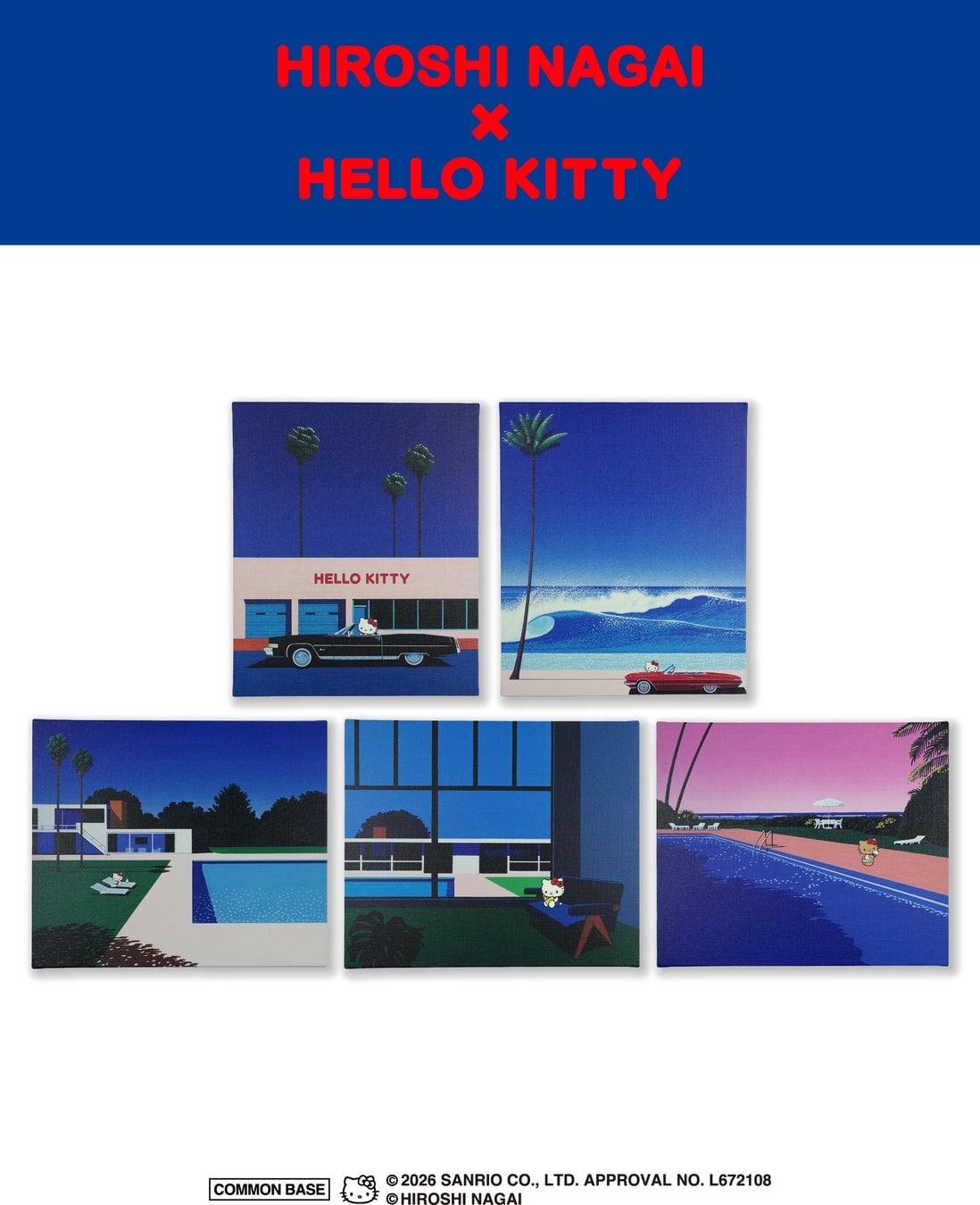 Hiroshi Nagai x Hello Kitty Collaboration Launches at Tsutaya Stores in Daikanyama and More