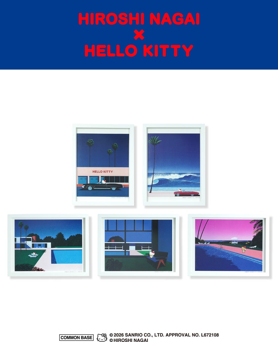 Hiroshi Nagai x Hello Kitty Collaboration Launches at Tsutaya Stores in Daikanyama and More