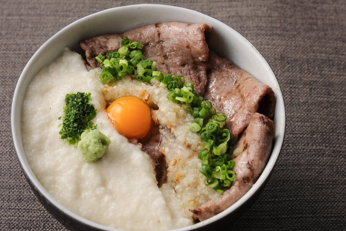 Beef Tongue & Barley Taro Don