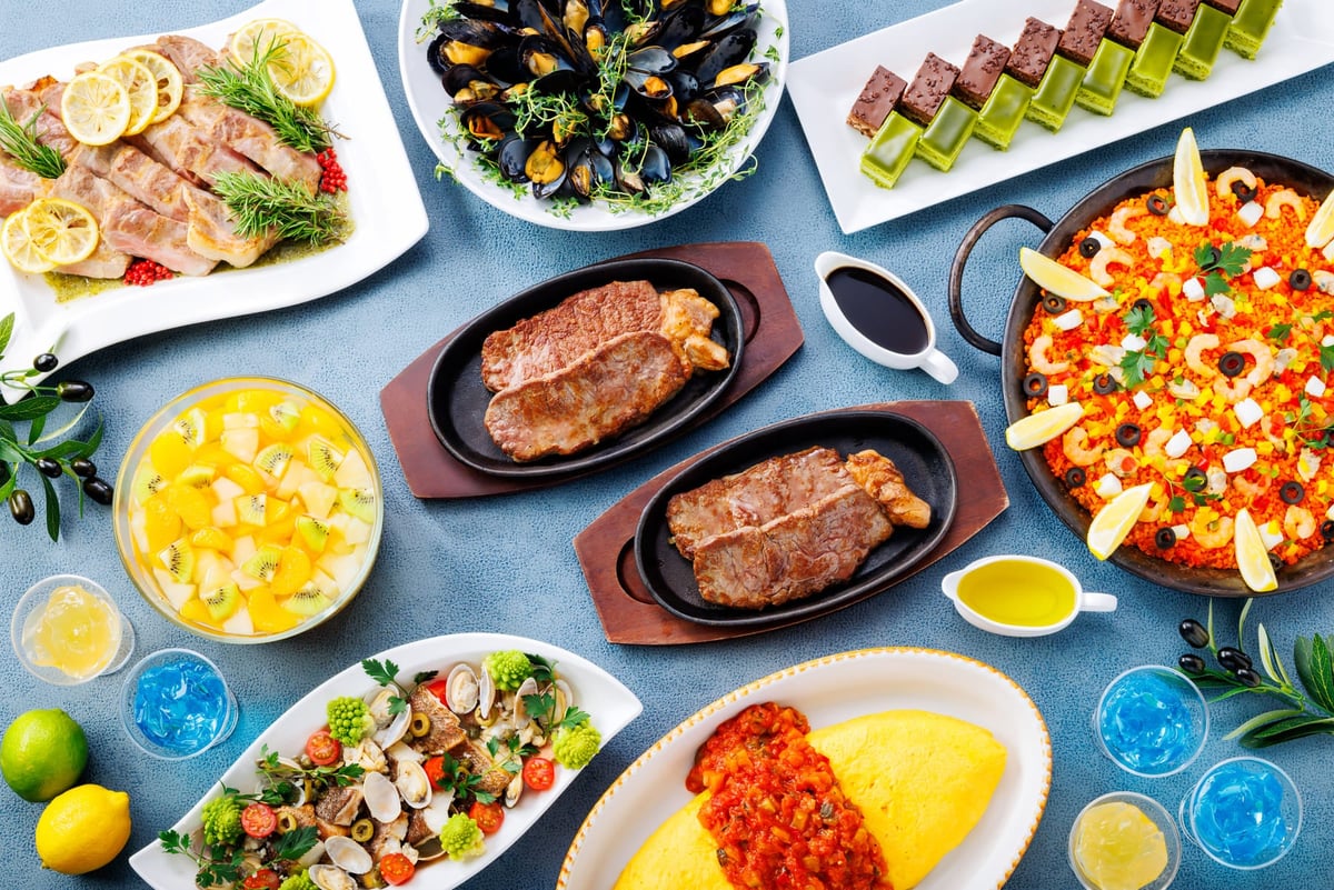 Summer all-you-can-eat steak and Mediterranean cuisine buffet