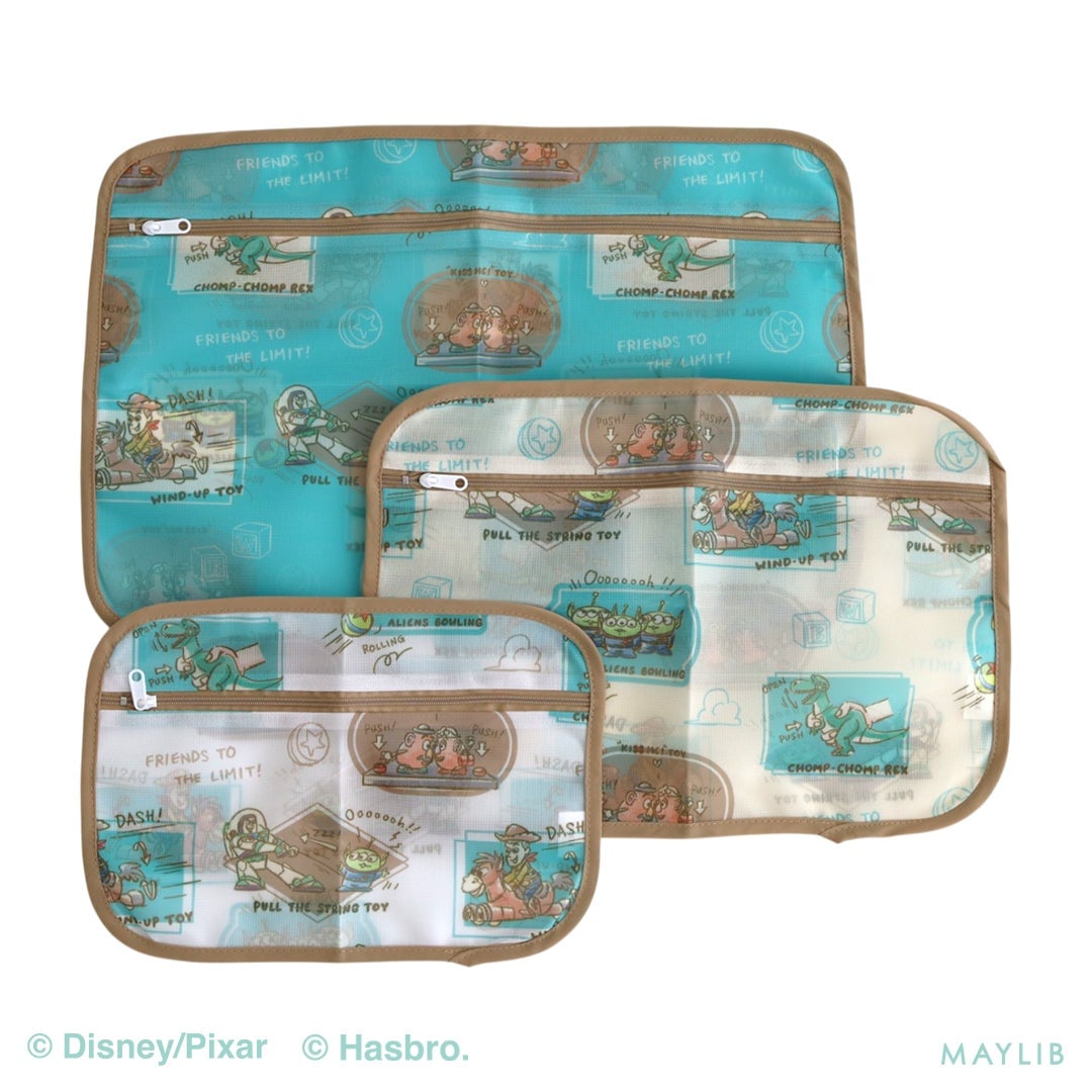 Mesh pouch set, ¥880 (tax included)