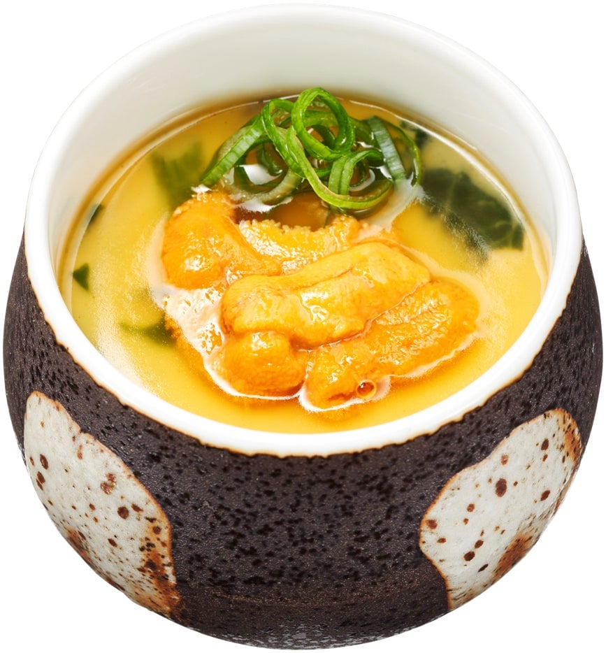 In-store only, warm served “Nordic Salmon Ikura” Gunkan — ¥237 (tax included)