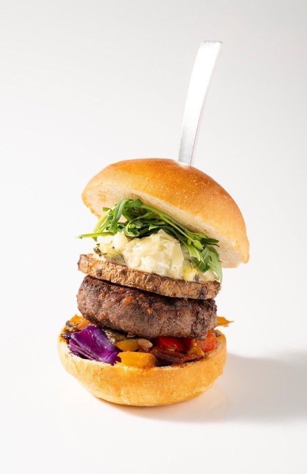 Shinshu beef summer vegetable burger