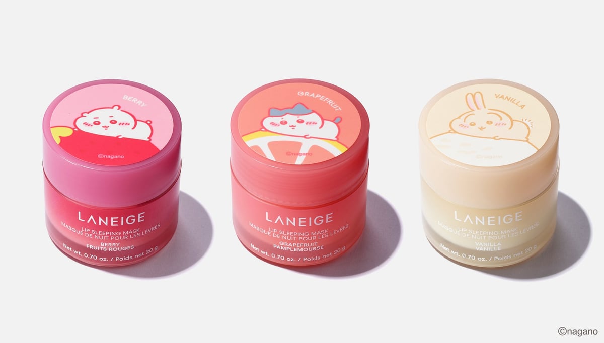 Limited-Edition Chiikawa Lip Sleeping Mask by LANEIGE at Matsumoto Kiyoshi and Cocokara Fine July 16