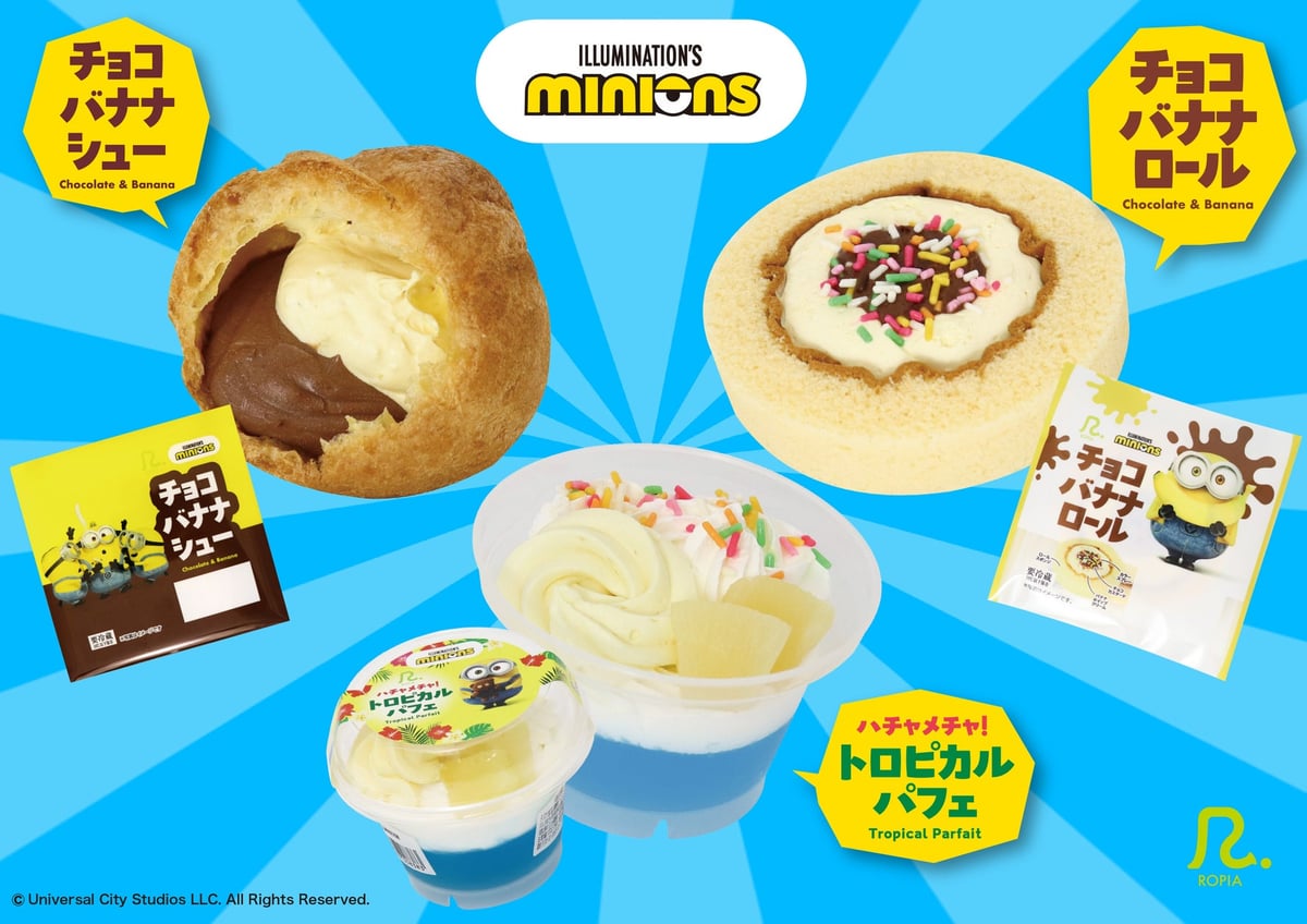 Lopia Launches Minions Collaboration Sweets for New Movie in Japan