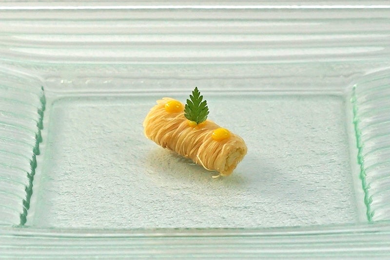 Curry-flavored Young Corn Wrapped in Cadai F