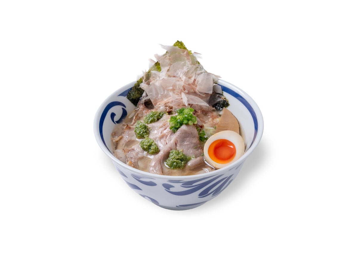 Seared Roast Pork Dashi Soba (White Soy Sauce)