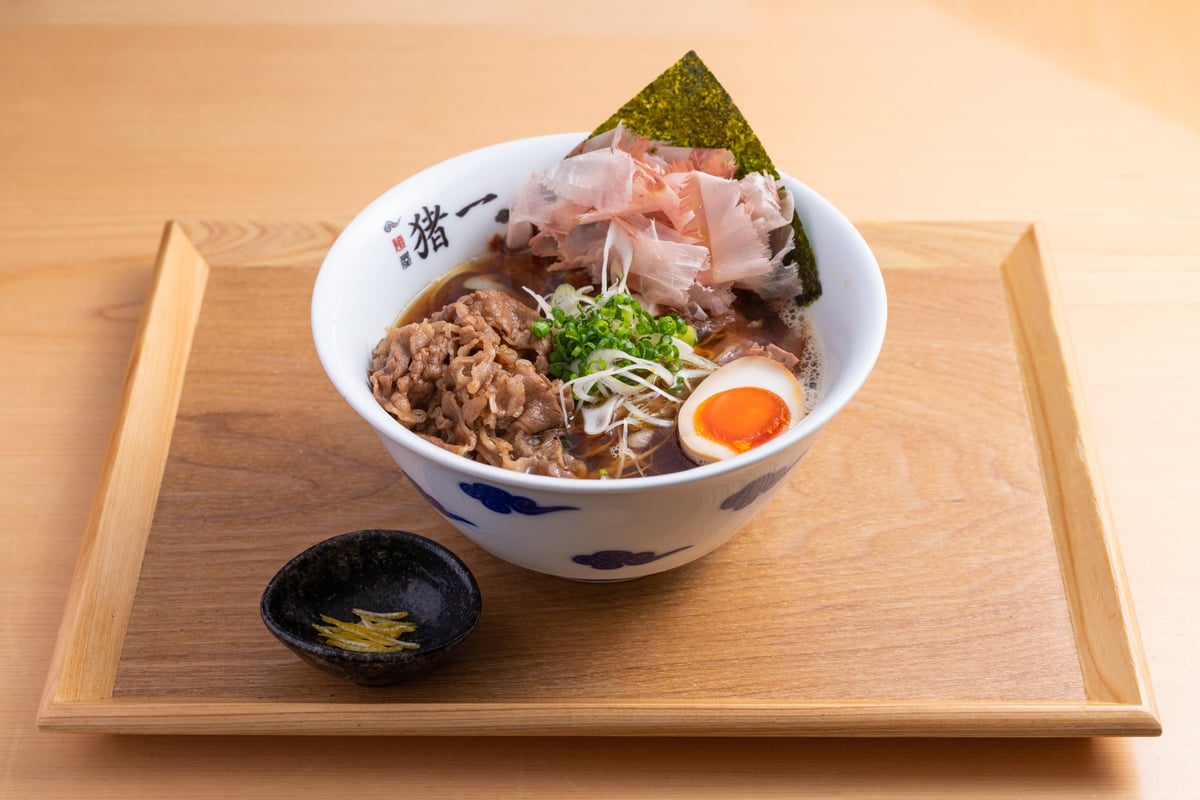 Seared Wagyu Soba (Black Soy Sauce)