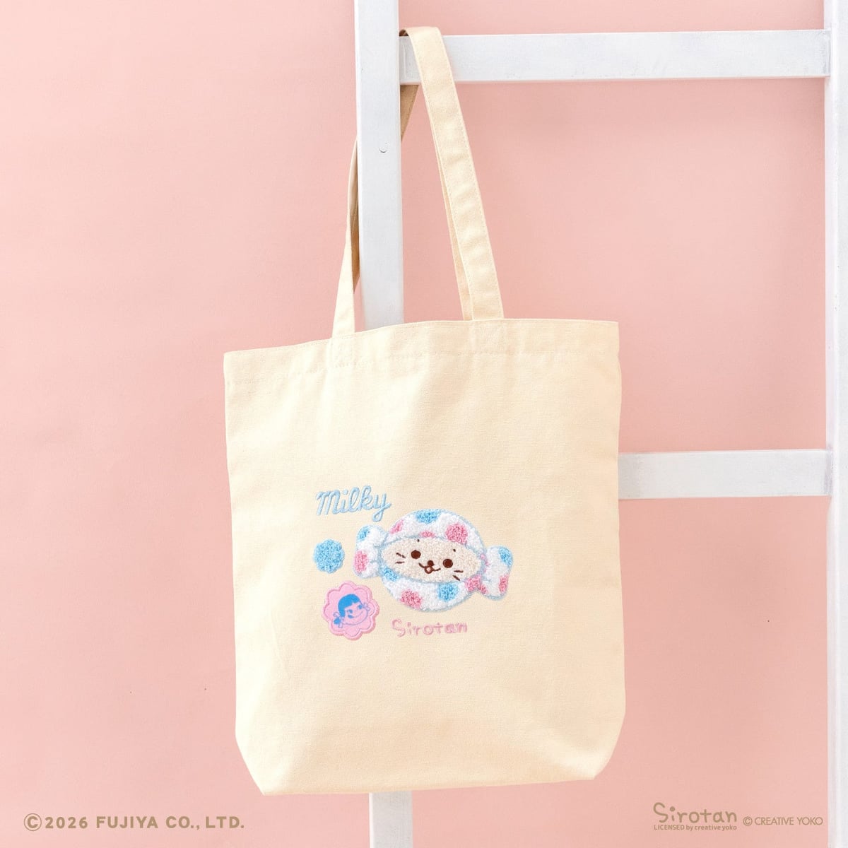 Shirotan Milky Big Tote Bag — ¥3,980 (tax included)