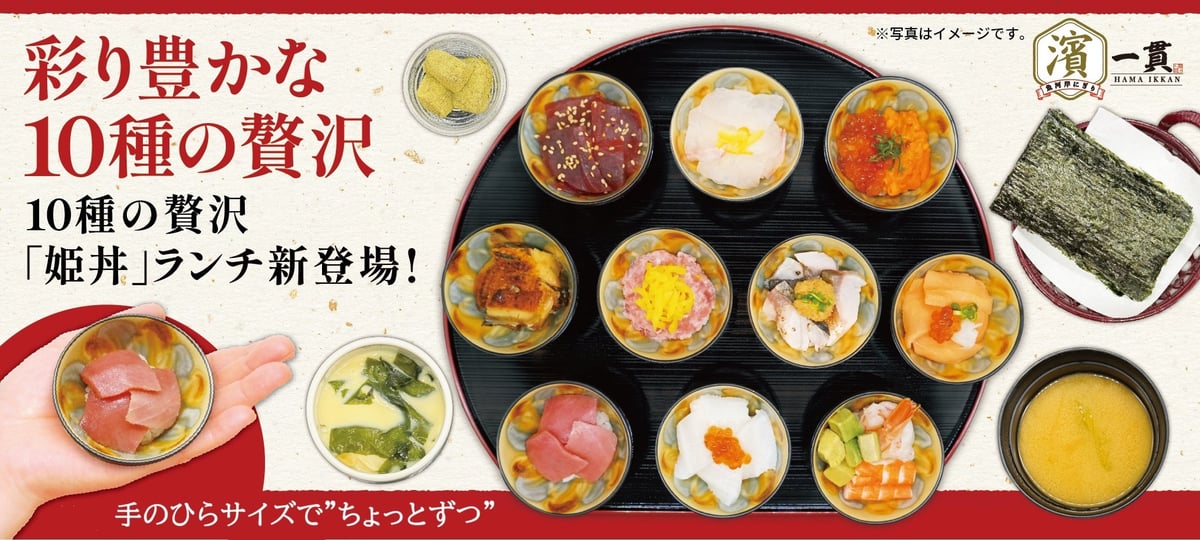 Enjoy Up to 10 Mini Donburi Bowls for a Luxurious Lunch in Kanagawa
