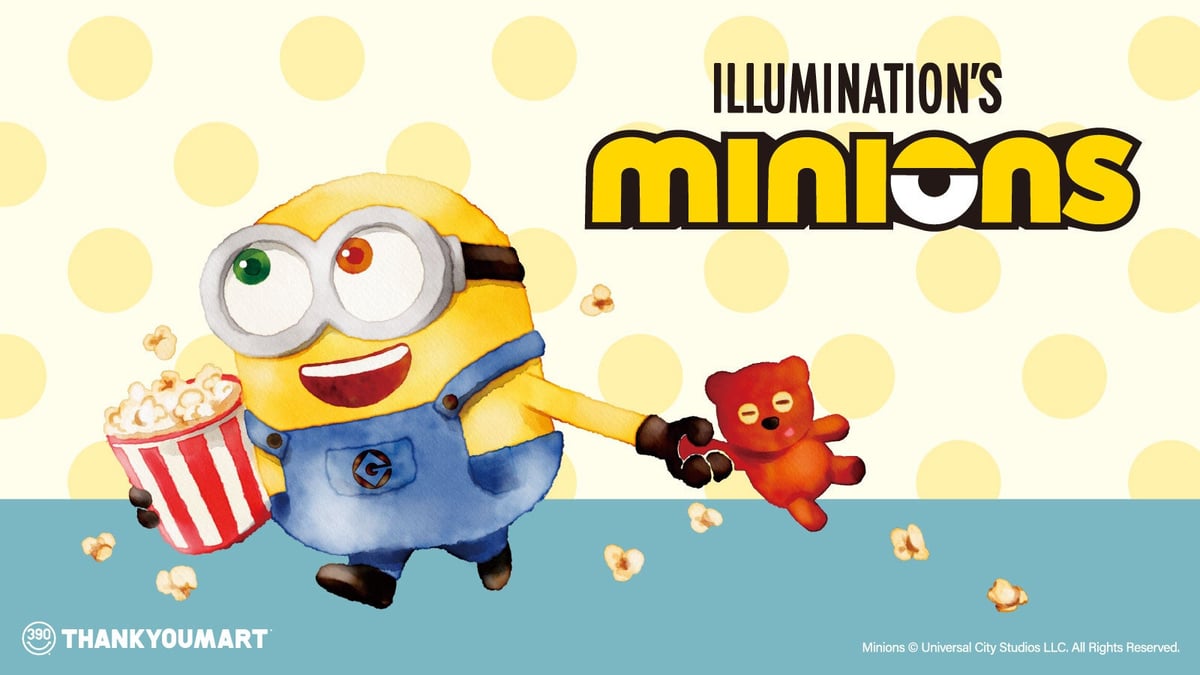 Minions & Monsters Collaboration Goods Launch at Thank You Mart in Suita, Osaka
