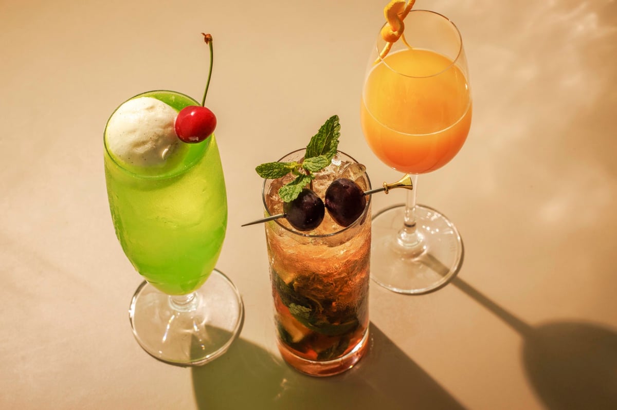 From left to right: Melon Sparkling / Summer Garden / Paradise Royale