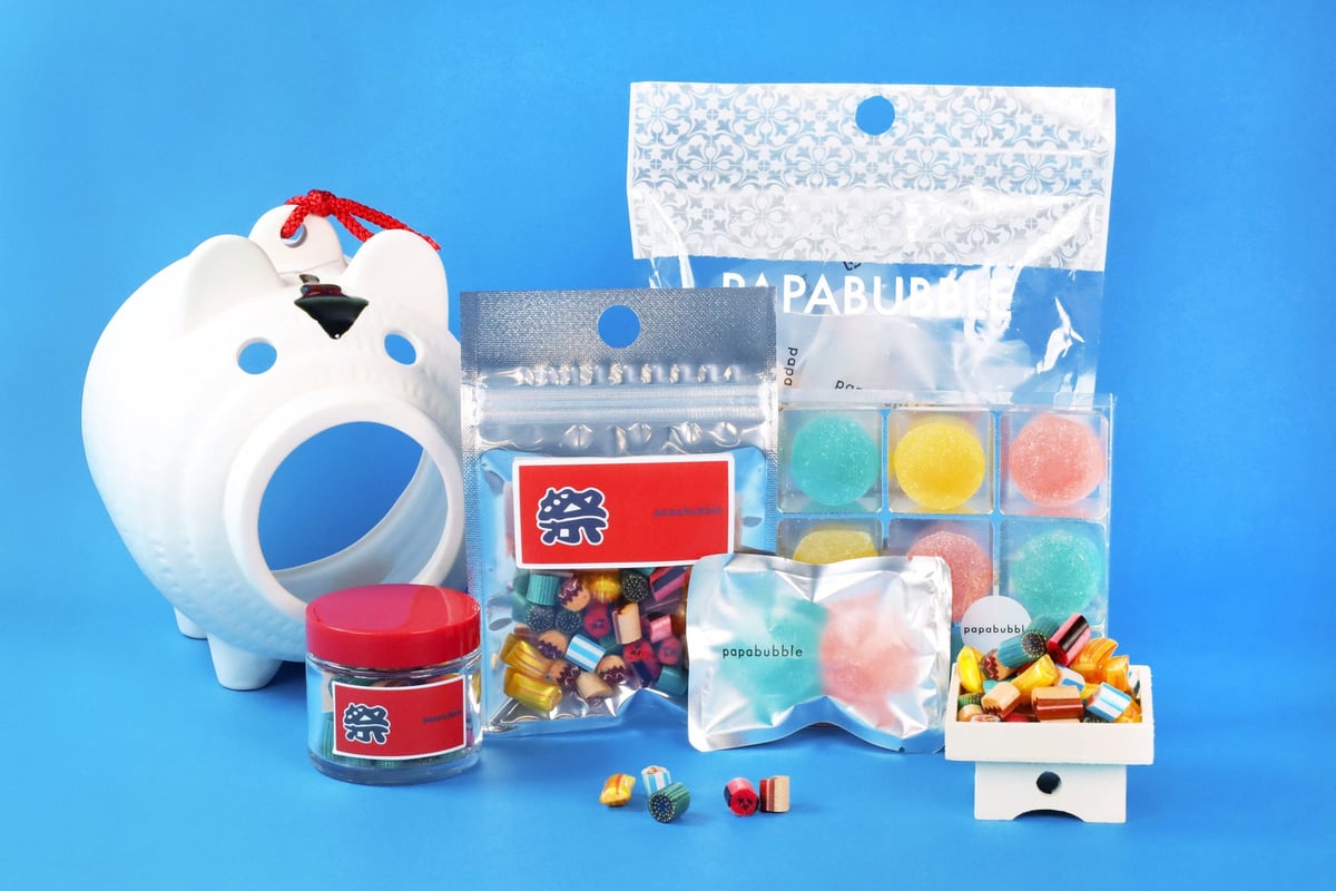 PAPABUBBLE Summer Festival Candy and Limited Passion Mango Bubrets in Tokyo from July 16