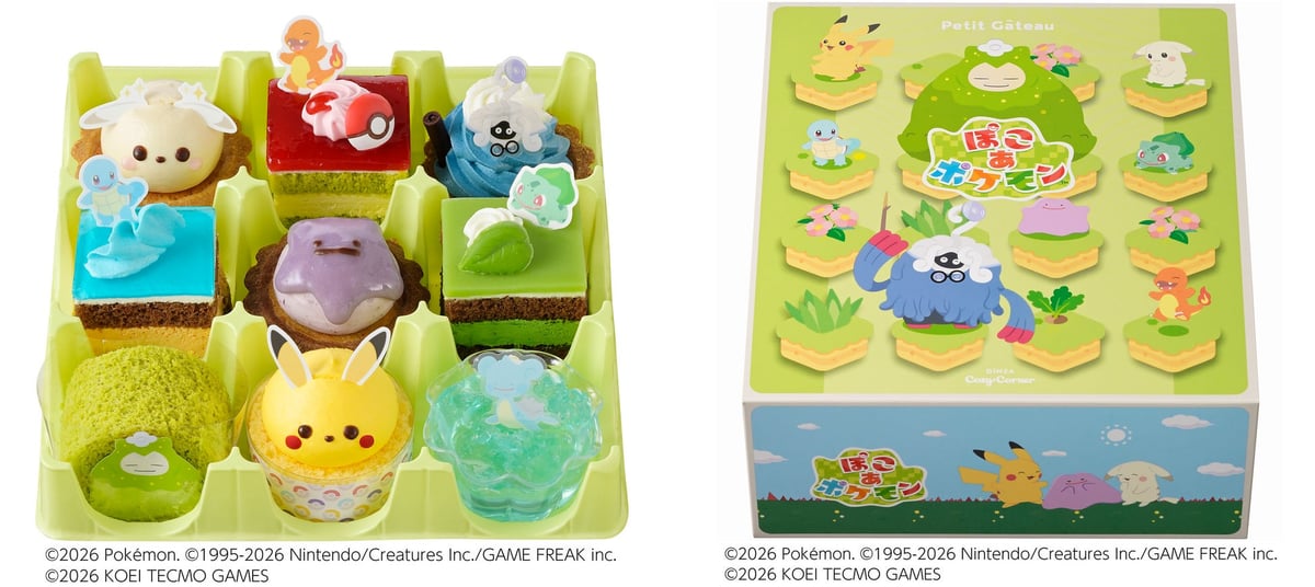 Limited-Edition 'Poko a Pokemon' Petite Cakes and Gifts at Ginza Cozy Corner in Japan July 31