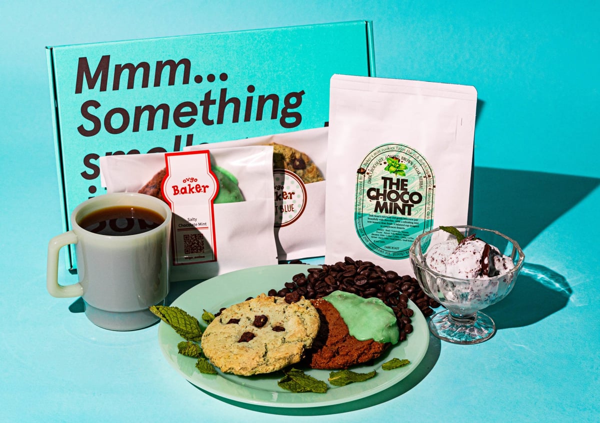 Experience a new pairing of chocolate mint and specialty coffee, with the ovgo Baker original leaflet (coupon included) priced at ¥2,980 (tax included).