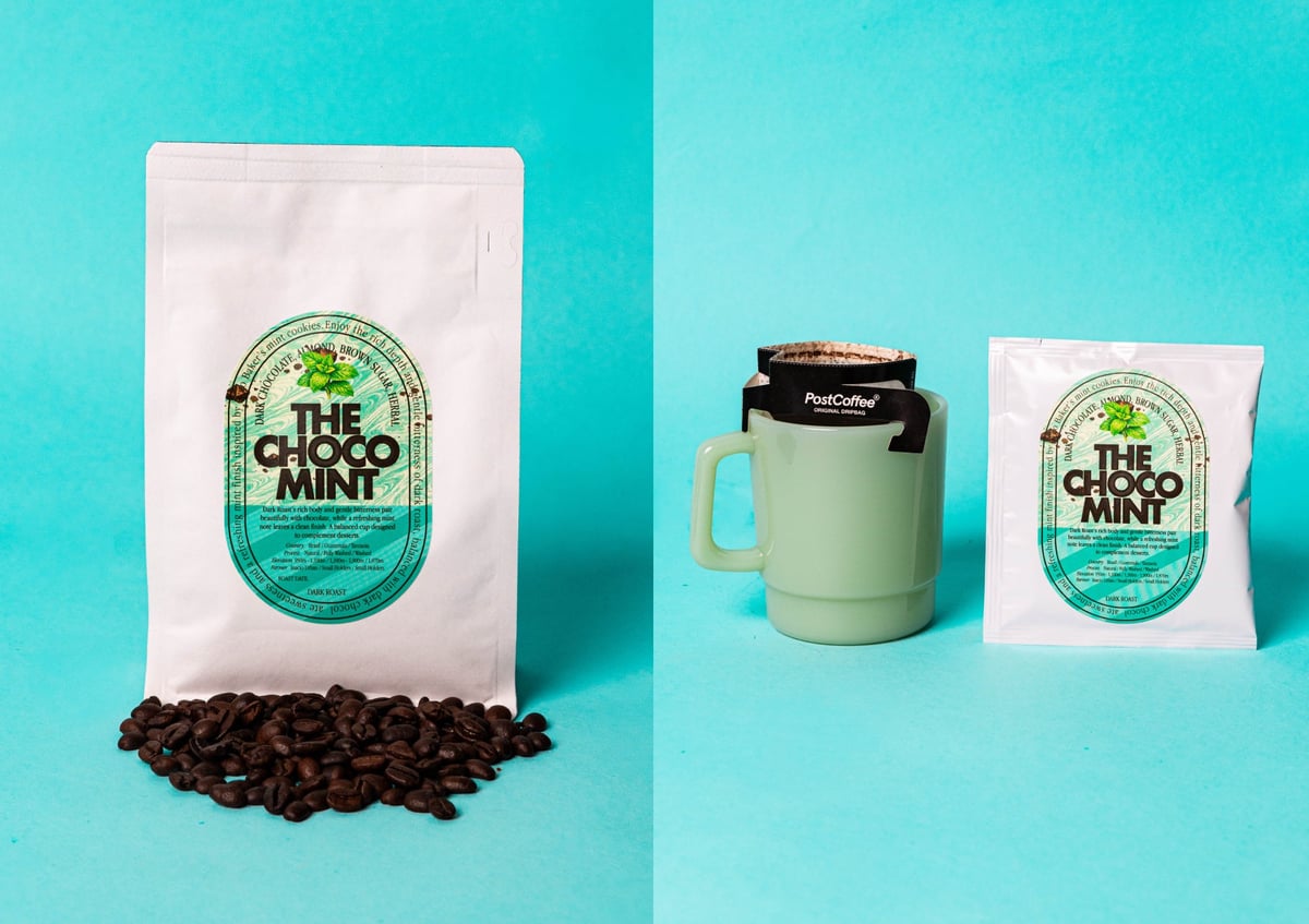 PostCoffee × ovgo Baker Choco Mint Collaboration in Tokyo from July 7