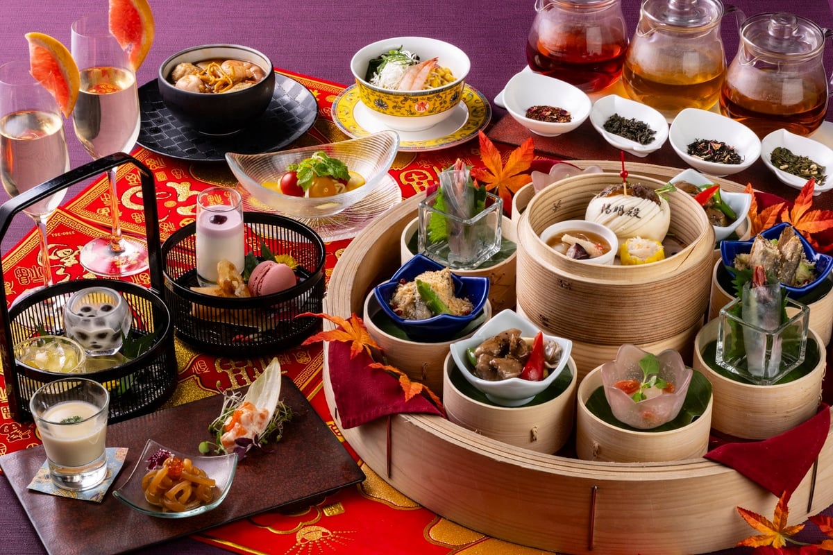 Chinese Afternoon Tea featuring Hokkaido's harvest and Chinese tea