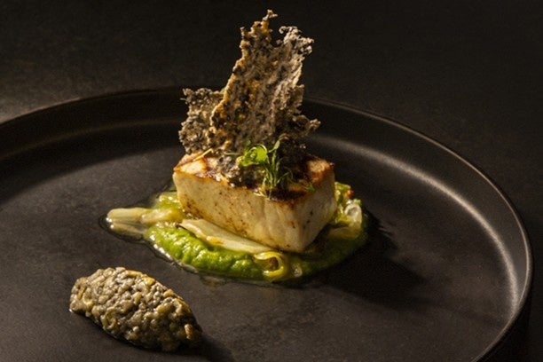 Grilled swordfish.