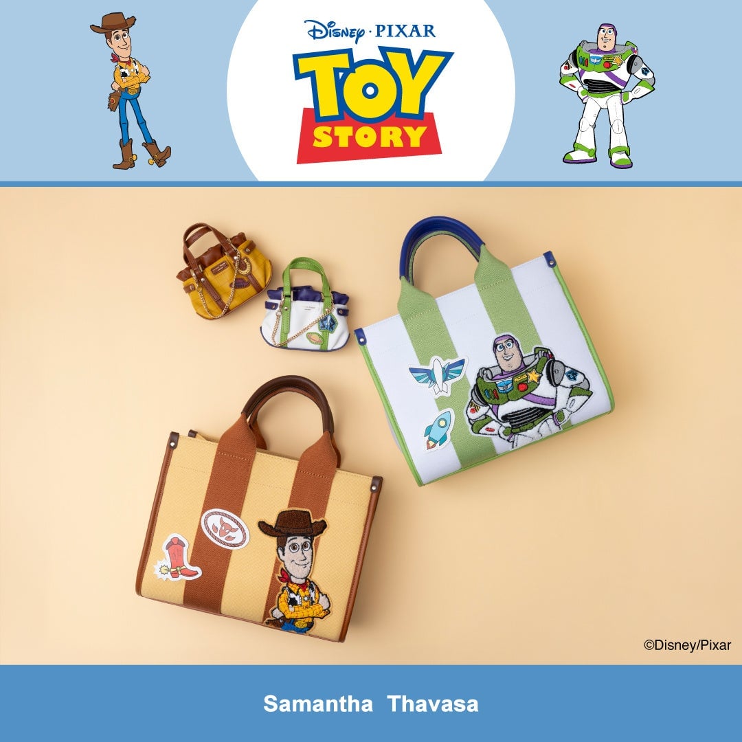 Samantha Thavasa Launches Toy Story Collection Featuring Woody and Buzz Lightyear in Tokyo