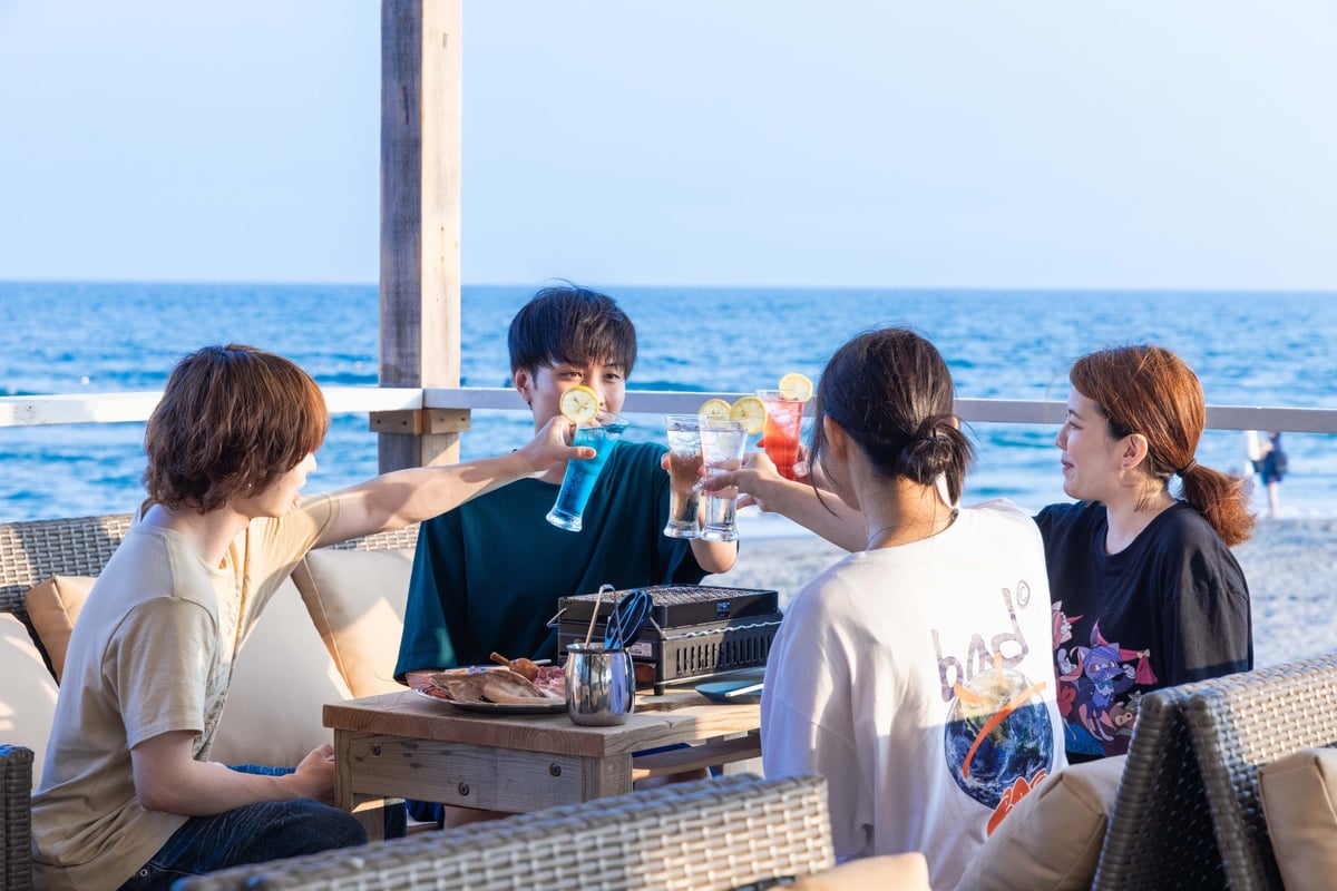 SEA.STAND Beach Lounge at Yuigahama Beach, Japan — From July 4