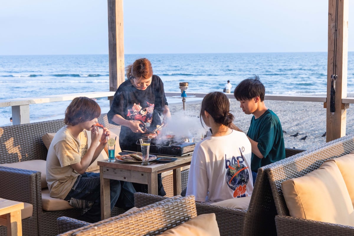 SEA.STAND Beach Lounge at Yuigahama Beach, Japan — From July 4