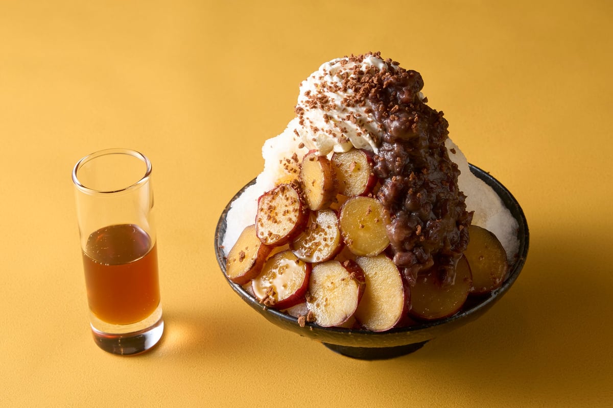 Seasonal Peach Shaved Ice at RIHGA Royal Hotel Kokura in August