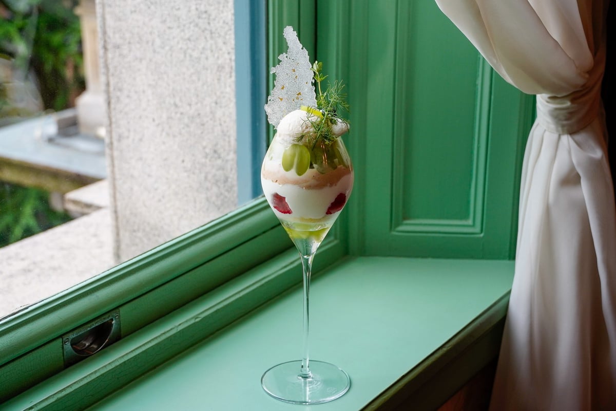Shine Muscat and Darjeeling Parfait — ¥2,500 (tax included)