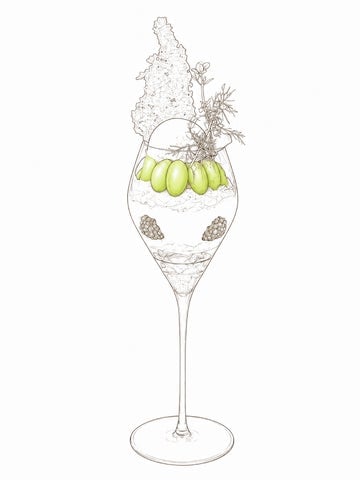 Shine Muscat and Darjeeling Parfait at Hotel Chourakukan, Kyoto — Weekdays from August 3