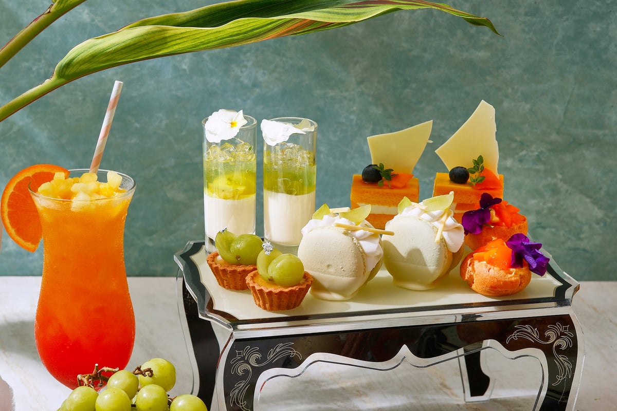 Juicy Summer Afternoon Tea Featuring Shine Muscat and Ripe Mango at The Strings Omotesando