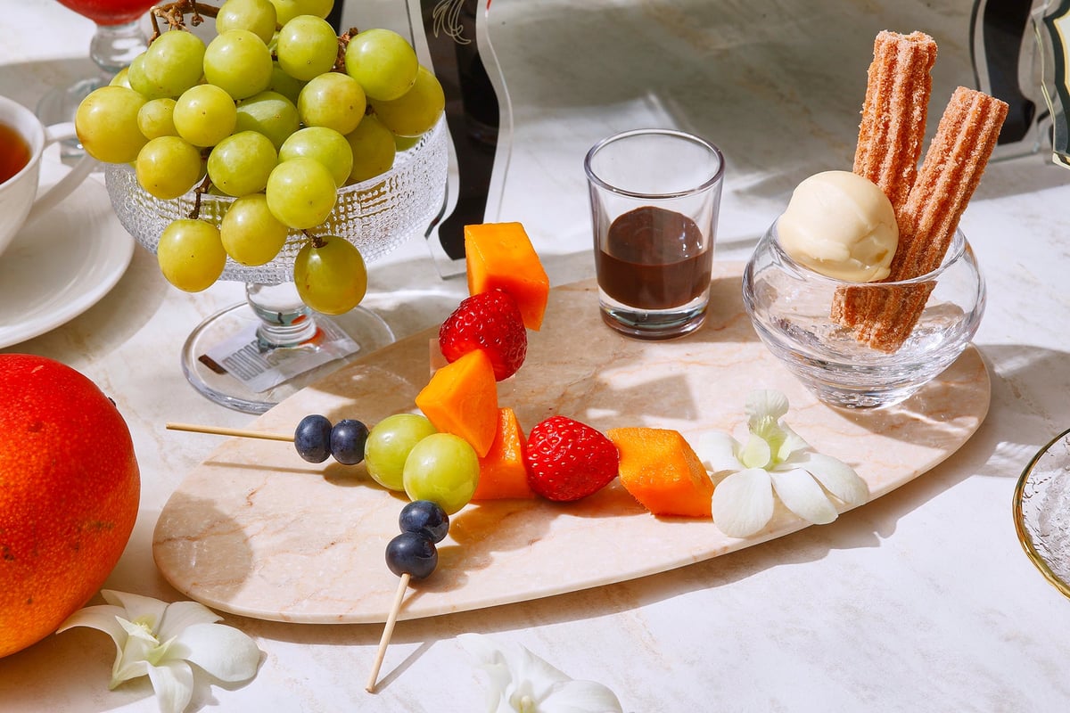 Juicy Summer Afternoon Tea Featuring Shine Muscat and Ripe Mango at The Strings Omotesando
