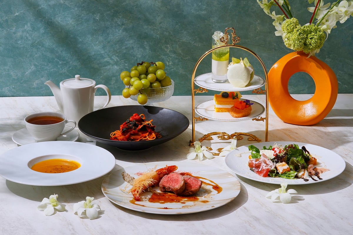 Juicy Summer Afternoon Tea Featuring Shine Muscat and Ripe Mango at The Strings Omotesando