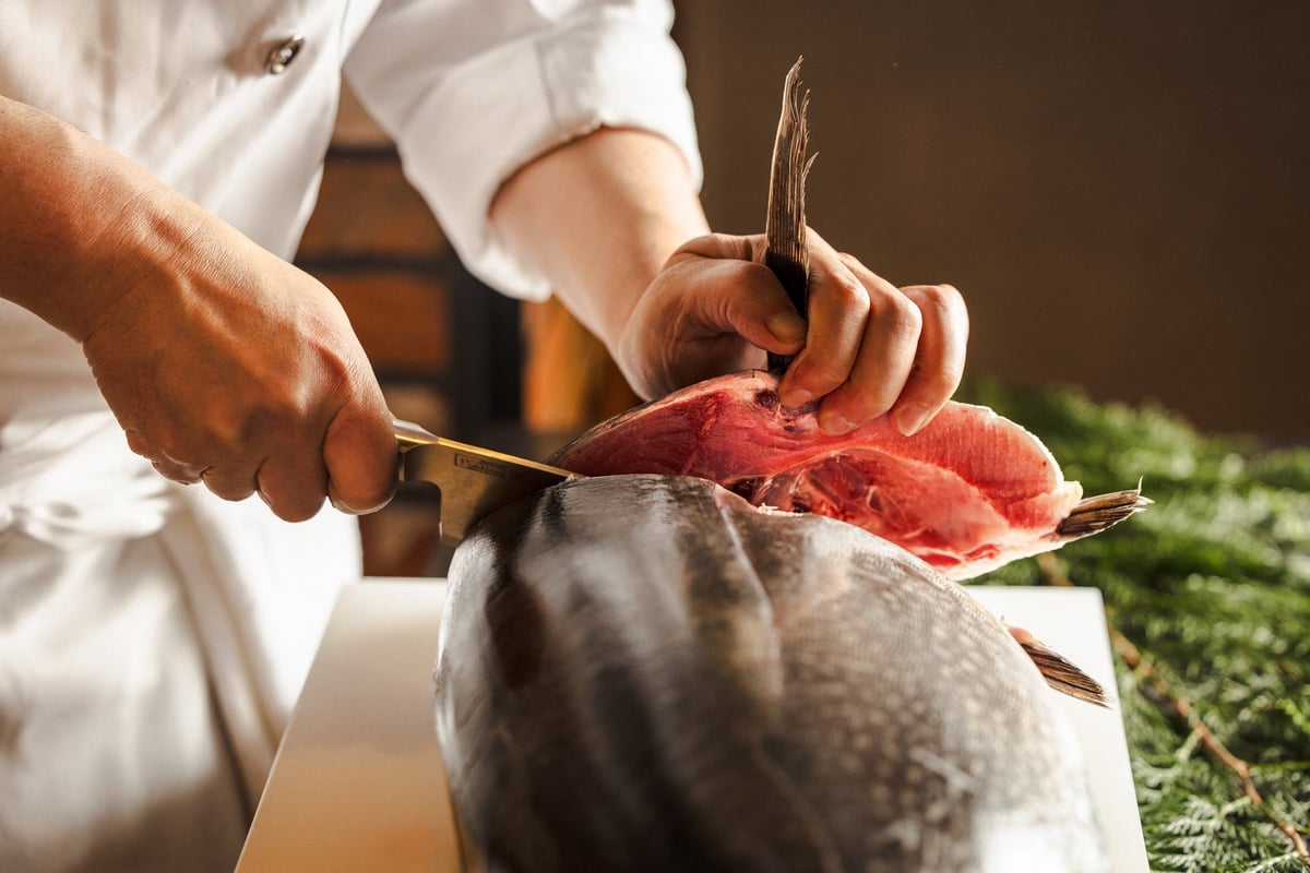 Tuna dissection performance show image