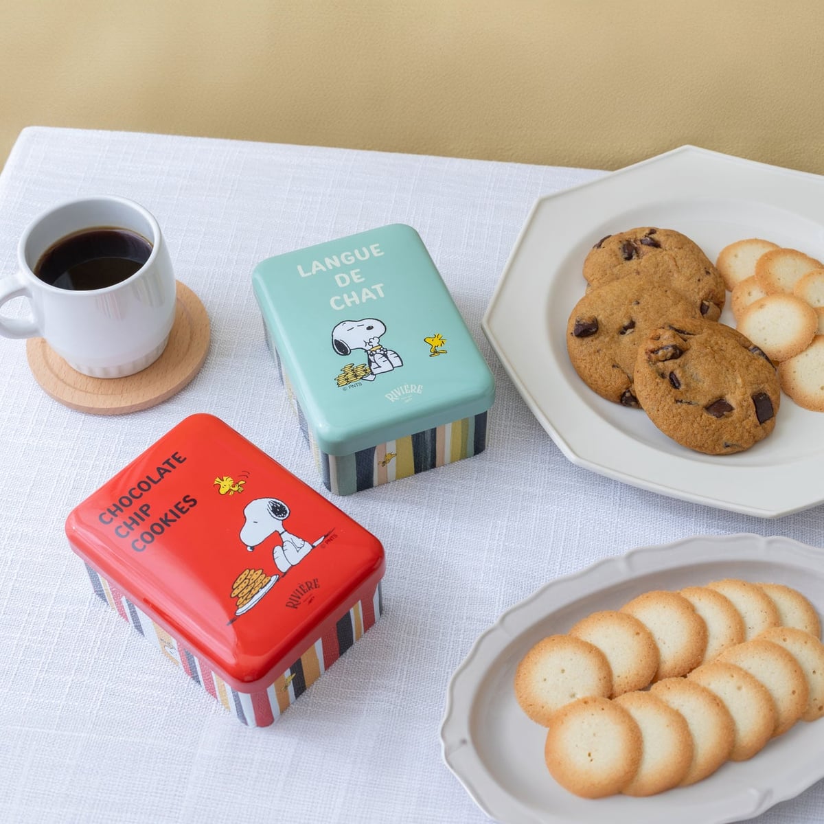 Enjoy our collaboration products with Nishikouki, including Langue de Chat 120g for ¥2,700 (tax included).