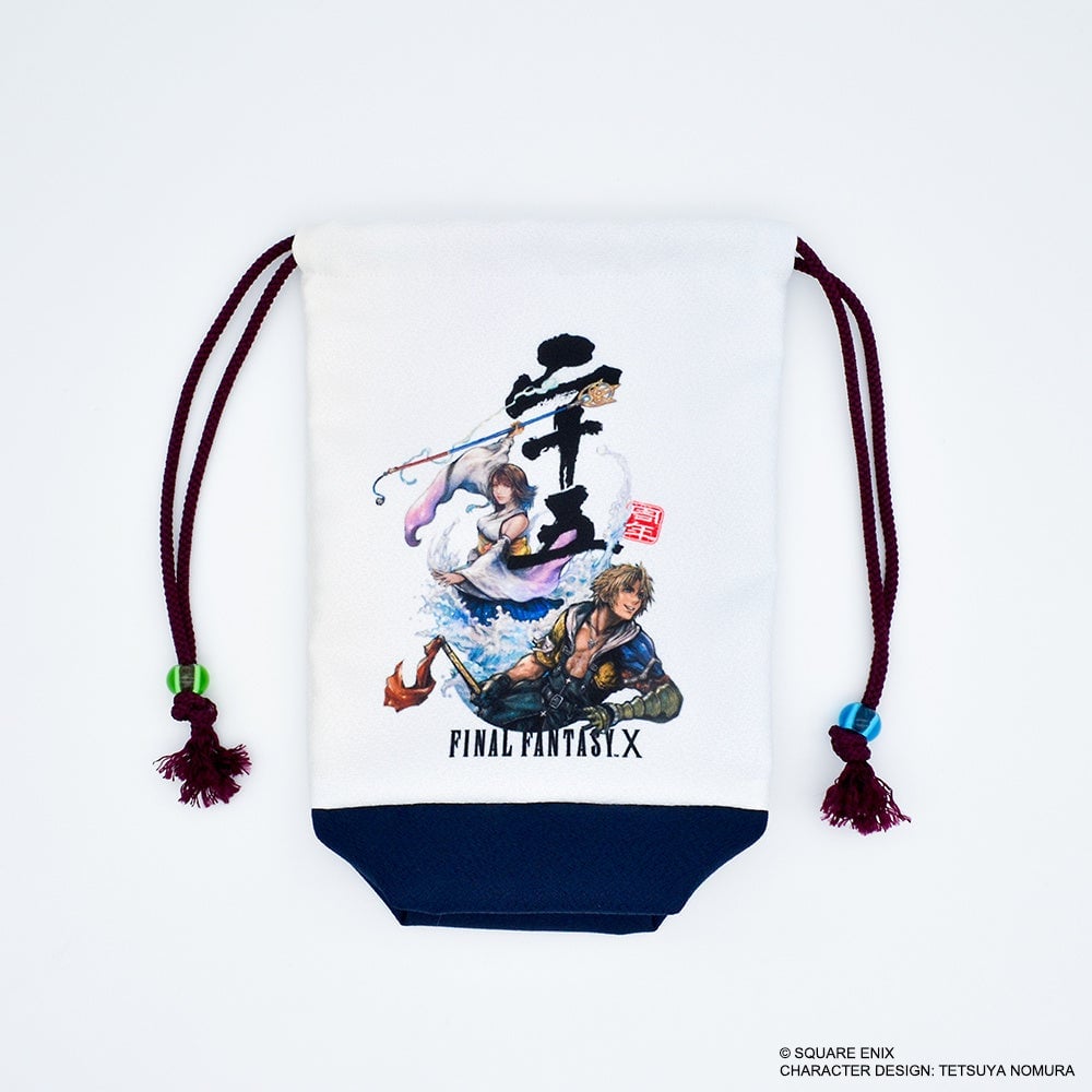 Final Fantasy X 25th Anniversary Chirimen-style Drawstring Bag ¥3,080 (tax included)
