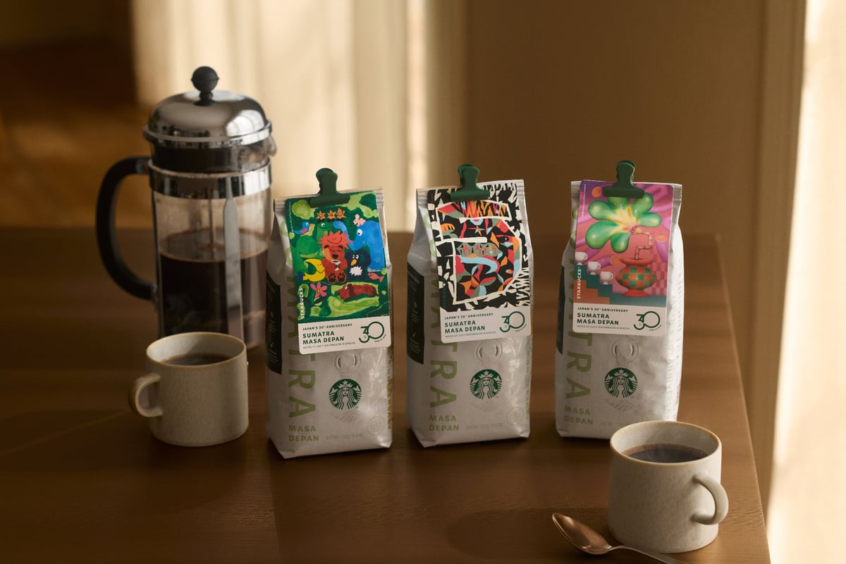 Starbucks Japan Launches New 30th Anniversary Coffee Beans "Sumatra Masa Depan" July 22