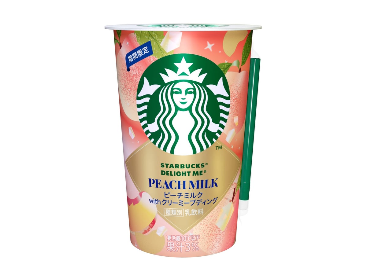 Starbucks Japan Unveils New DELIGHT ME Peach Milk with Creamy Pudding from July 21