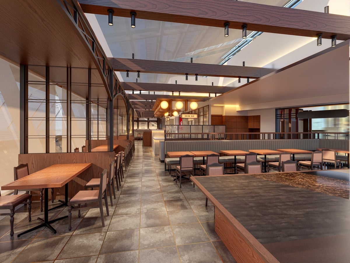 Interior of Steak Asakuma at Chubu Centrair International Airport