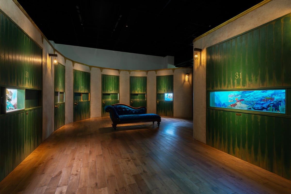 Exhibition space of the Panorama Box Exhibition © Studio Ghibli