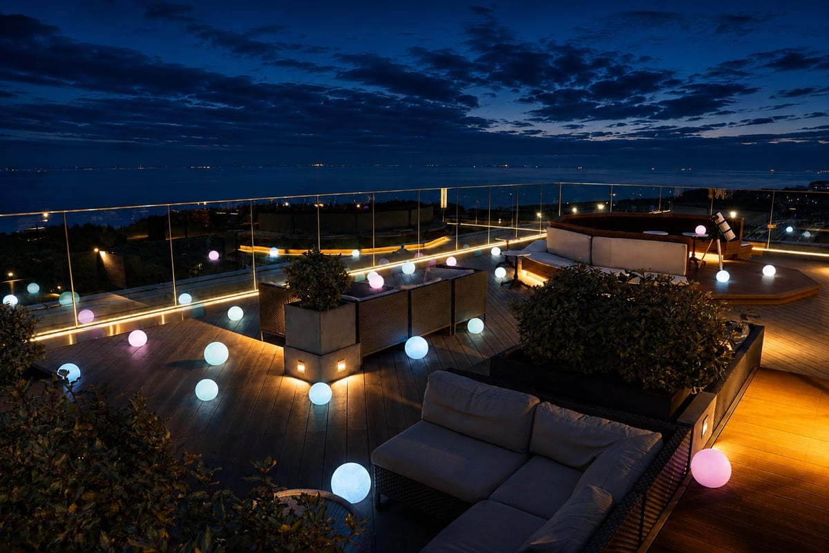 Roof-top bar inspired by the novel 'Comet in Moominvalley'